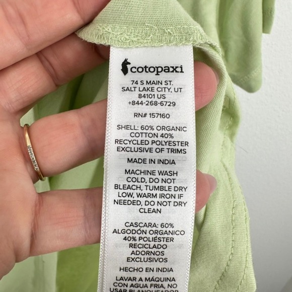 Cotopaxi Kids Gear for Good Organic T-Shirt Kids Unisex XL Lichen Green Casual - Picture 10 of 11